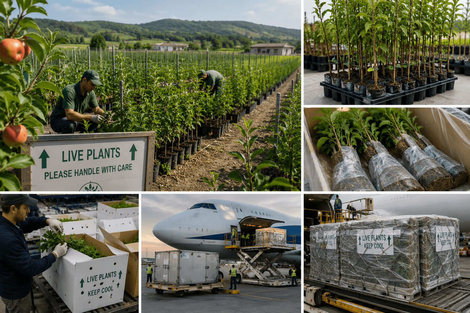 Live Apple Plants Shipment