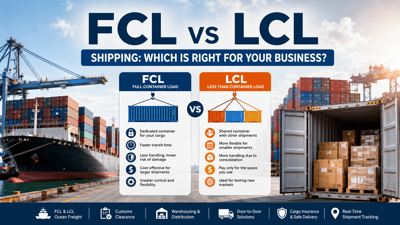 FCL vs LCL Shipping: Which Is Right for Your Business?