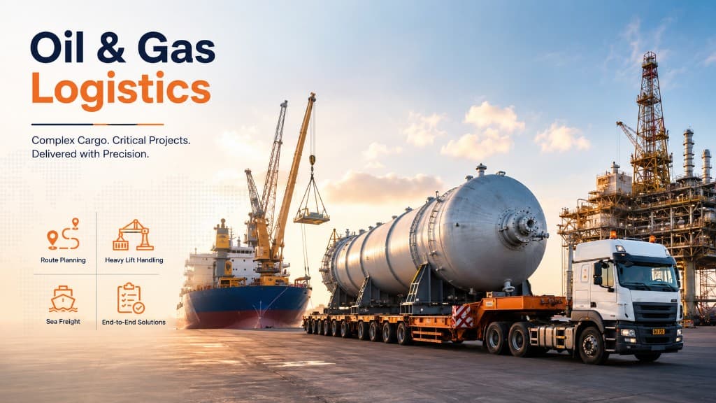 Logistics Challenges in Oil & Gas Projects: Managing Complex Cargo from Origin to Site