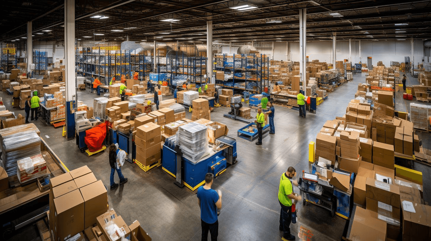 Container logistics warehousing and distribution support