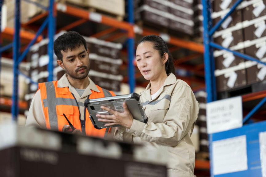 Logistics team coordinating shipment operations